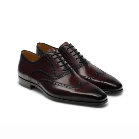 Cambridge Wingtip Oxford Brogue Oxblood
